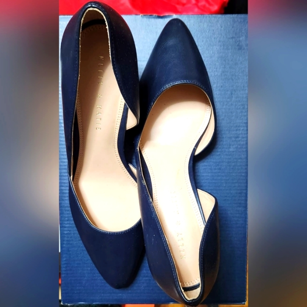 Kelly & Katie Wedge Navy 9M